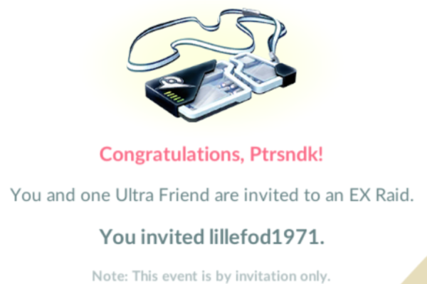 Sådan inviterer du en ven til EX-raid
