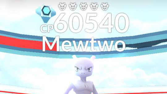 Info om Mewtwo i almindelige raids